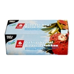 PAPSTAR Gefrierbeutel - 6 L, LLDPE-Folie, transparent, 45 Stück, Verschlussclips