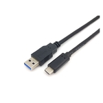 EQUIP USB 3.2 Gen 1x1 Type-A to C, M/M , 2.0m, Black
