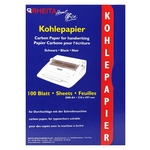 RHEITA Kohlepapier - A4, 100 Blatt, schwarz