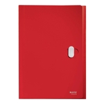 LEITZ 4624 Fächermappe Recycle - A4, 5 Fächer, 250 Blatt, PP, klimaneutral, rot