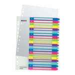 LEITZ 1245 Register Serie WOW - 1-20, A4 Überbreite, 20 Blatt, farbig