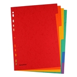 DONAU Register - blanko, Karton, A4, 6 Blatt, 6-farbig