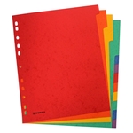 DONAU Register - blanko, Karton, A4 ÜB, 12 Blatt, 6-farbig