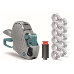 METO Preisauszeichner Basic S 822 Starter Kit inkl. 11.000 Etiketten, 1-zeilig, 8-stellig