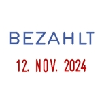 COLOP Mini-Dater - Datumstempel + Text BEZAHLT