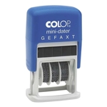 COLOP Mini-Dater - Datumstempel + Text GEFAXT