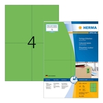 HERMA 4399 Universaletiketten SuperPrint - 105 x 148 mm, grün, matt, 400 Stück