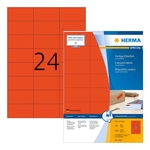 HERMA 4407 Universaletiketten SuperPrint - 70 x 37 mm, rot, matt, 2400 Stück
