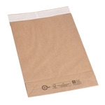 FLEXIPAK Faltentaschen - 250x50x353+50 mm, Boden, o. Fenster, 300 Stück, braun