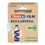 TESA Klebefilm PET Eco & Crystal - 19mm x 33m, kristallklar