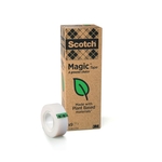 SCOTCH Klebeband Magic A greener choice - 19 mm x 33 m, unsichtbar, 9 Rollen