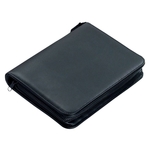 ALASSIO Ringbuchmappe Luino - A5, 25 x 17,5 x 4 cm, 4 Ringe, Kunstleder, schwarz