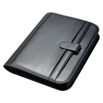 ALASSIO Ringbuchmappe RICCIONE - A4, 28 x 35,5 x 4 cm, 4 Ringe, Kunstleder, schwarz