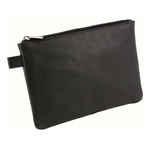 ALASSIO Mehrwegbeutel - 23 x 16 cm, Echt Leder, schwarz