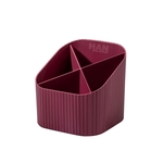 HAN Schreibköcher KARMA - 4 Fächer, Recyclingmaterial, öko-rot