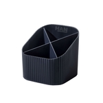 HAN Schreibköcher KARMA - 4 Fächer, Recyclingmaterial, öko-schwarz