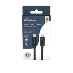 MEDIARANGE  USB Type-C® Lade- und Datenkabel, USB 3.0,  1.2m, schwarz
