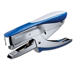 LEITZ 5548 Heftzange - Oberlademechanik, Heftleistung 25 Blatt, blau/silber