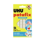 UHU Klebestücke patafix - 52 Stück, transparent, ablösbar