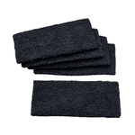 SIGEL Ersatzpad für Holz-Board-Eraser - Mikrofaser mit Klett, schwarz,  Stück