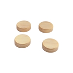 SIGEL NeoDym-Magnete - rund, Holz, beige, 4 Stück