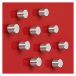SIGEL SuperDym-Magnete C5 "Strong", Zylinder-Design, Ø 10 mm, 10 Stück