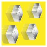 SIGEL SuperDym-Magnete C10 "Extra-Strong", Cube-Design, silber, 4 Stück
