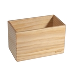 SIGEL Holz-Aufbewahrungsbox - 13 x 8 cm, beige, magnetisch