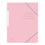 OXFORD Eckspannmappe TOP FILE+ - A4, 390 g/qm, Karton, Gummizug, pastell rosa