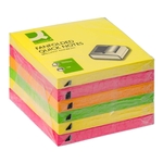 Q-CONNECT Haftnotiz Z-Notes - 76 x 76 mm, sortiert, 6x 100 Blatt