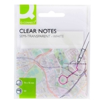 Q-CONNECT Haftnotiz PP - 76 x 76 mm, halbtransparent weiß, 50 Blatt