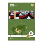 STAUFEN STYLE Ringbucheinlage - LIN25, A4, 50 Blatt, 70 g/qm, liniert mit Rand