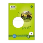 STAUFEN GREEN Spiralblock LIN3 A5 40 Blatt 70g/qm 14 Doppellinien farbig