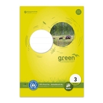 STAUFEN GREEN Schulblock LIN 3 - A4, 50 Blatt, 70 g/qm, 21 Doppellinien farbig