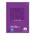 STAUFEN PREMIO Collegeblock LIN 25 - A4, 80 Blatt, liniert mit Rand, 90 g/qm, violett
