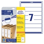 AVERY ZWECKFORM LR4760-25 Recycling Ordnerrücken-Etiketten, schmal/kurz, 38 x 192 mm, weiß, 210 Etiketten