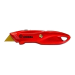 ECOBRA Cutter Premium - rot, Trapezklinge, Metallgehäuse