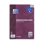 OXFORD Ringbucheinlage LIN22 - A4, kariert, 90g/qm, 4-fach gelocht, 50 Blatt
