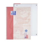 OXFORD Collegeblock Recycling LIN 26 - A4+, 80 Blatt, kariert Rand rechts, blau