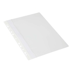 DONAU Schnellhefter - A4, Multilochung, PVC, weiß