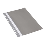 DONAU Schnellhefter - A4, Multilochung, PVC, grau