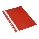 DONAU Schnellhefter - A4, Multilochung, PVC, rot