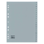 DONAU Ordnerregister A-Z, 20-teilig, 22,5x29,7cm, grau