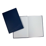 DONAU Geschäftsbuch - A5, 96 Blatt, 70 g/qm, kariert, blau