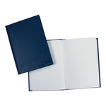 DONAU Geschäftsbuch - A6, 96 Blatt, 70g/qm, blanko, blau