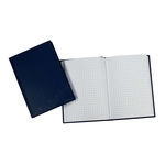 DONAU Geschäftsbuch - A6, 96 Blatt, 70g/qm, kariert, blau