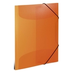 HERMA 19515 Gummizugmappe - A3, PP transluzent, orange