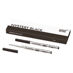 MONT BLANC Kugelschreibermine - F, 2 Minen, mystery black