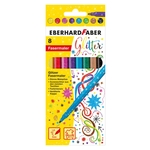 EBERHARD FABER Fasermaler Glitzer 8er Etui, 3mm, sortiert