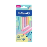 PELIKAN Fasermaler Colorella® Star C 302 - 6er Faltschachtel, pastell Farben